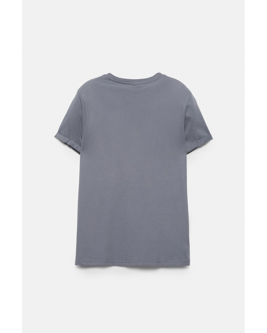 Pull&Bear Gray Muscle Fit T-Shirt for men