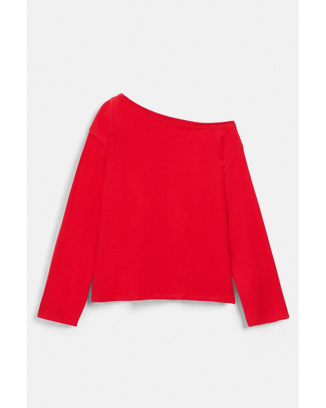 Pull&Bear Red Asymmetric Oversize T-Shirt