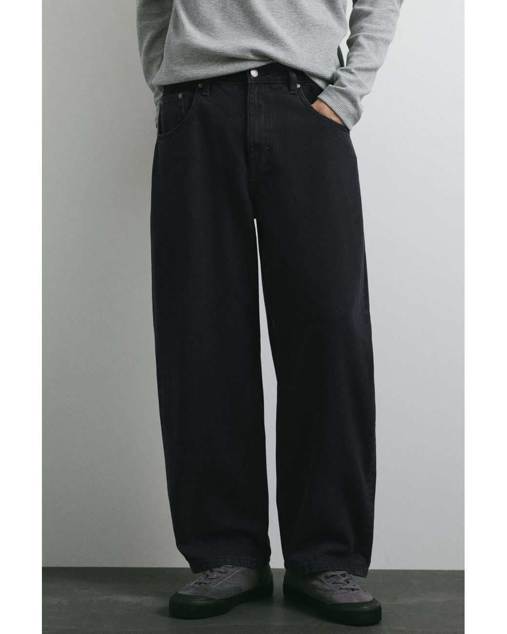 Jeans Barrel di Pull&Bear in Gray da Uomo