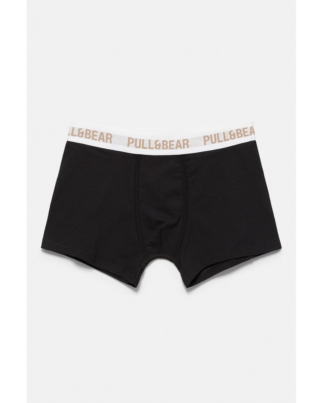 Pull&Bear Black 3-Pack Of Boxers With Logo for men