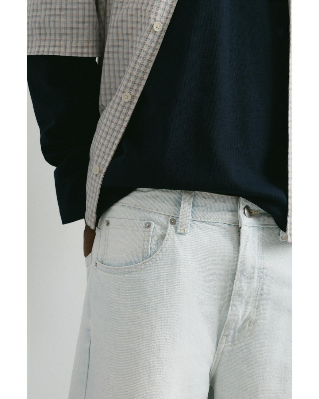 Pull&Bear Gray Wide-Leg Jeans for men