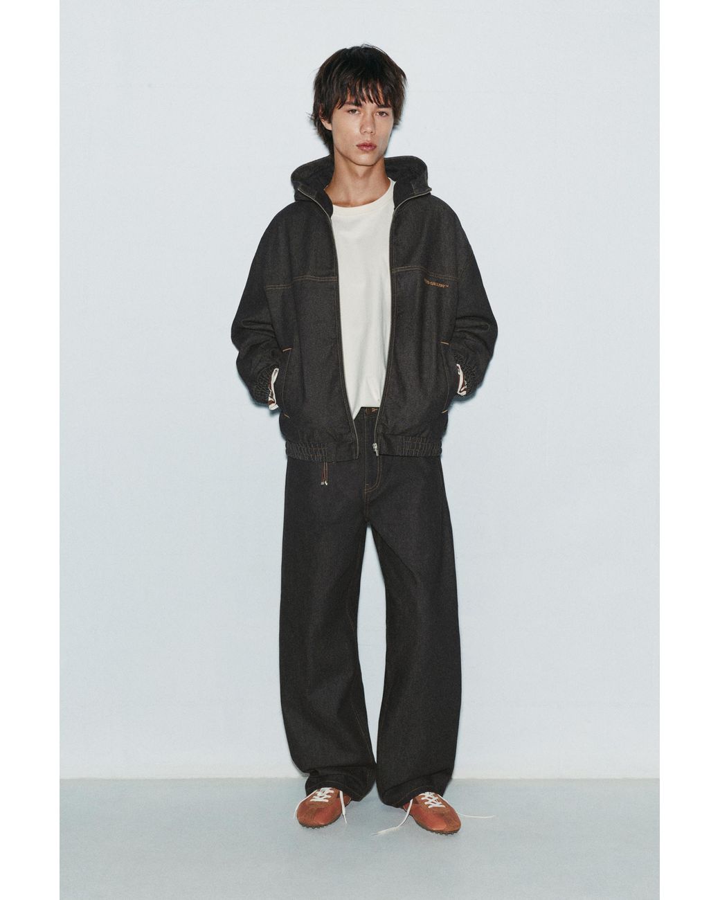 Pull&Bear Blue Baggy Relaxed Jeans for men