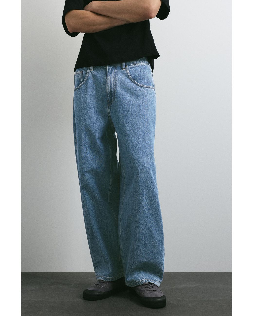 Jeans Barrel di Pull&Bear in Blue da Uomo