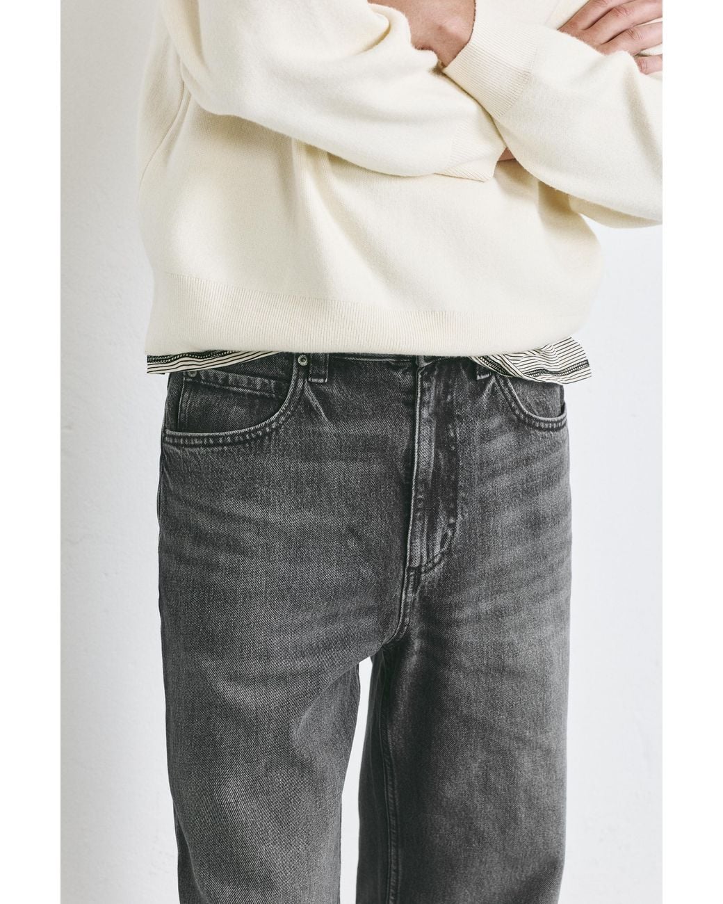 Jean Baggy Pull&Bear pour homme en coloris Gray