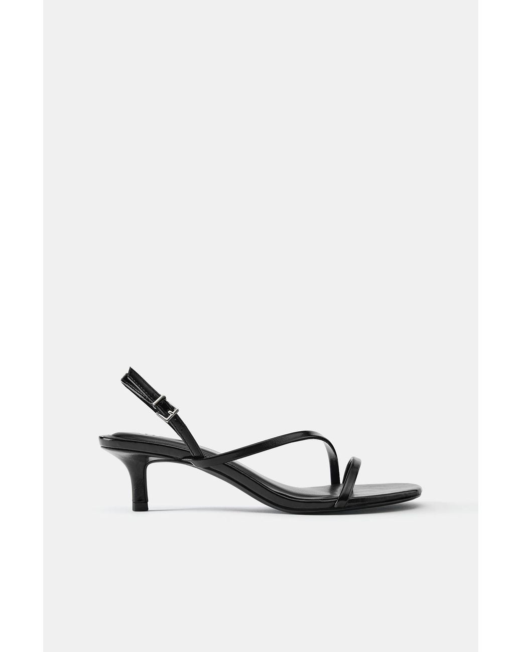 Pull&Bear White Strappy Heeled Sandals