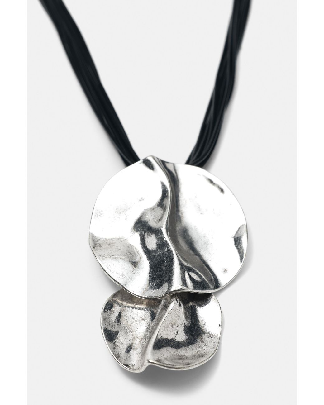 Collana Con Elementi Rotondi A Cascata di Pull&Bear in White