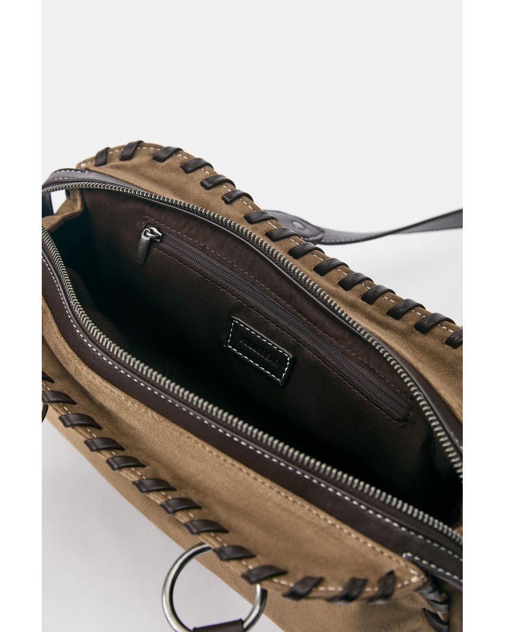 Pull&Bear Metallic Contrast Shoulder Bag