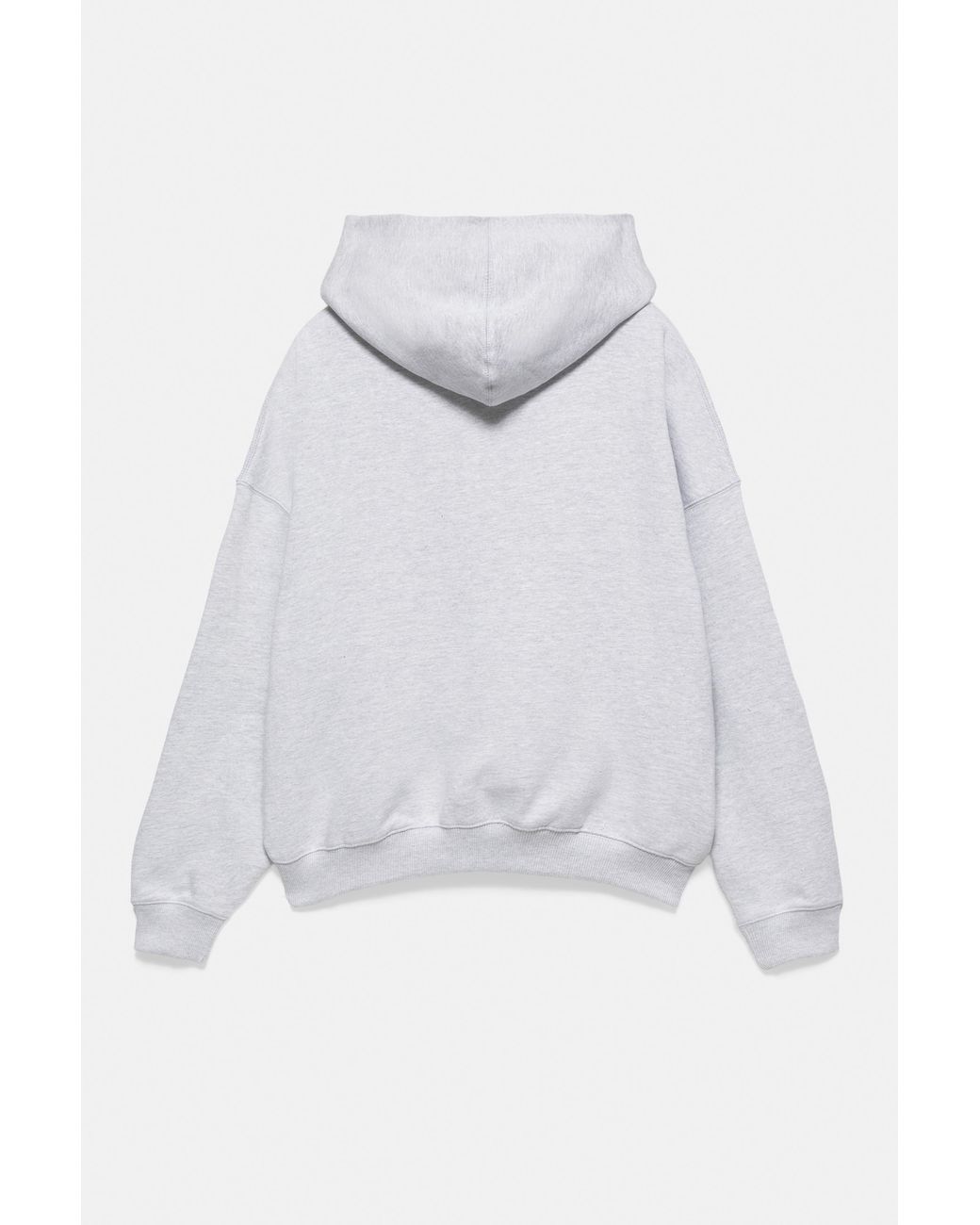 Pull&Bear Boxy Fit Hoodie in het White voor heren