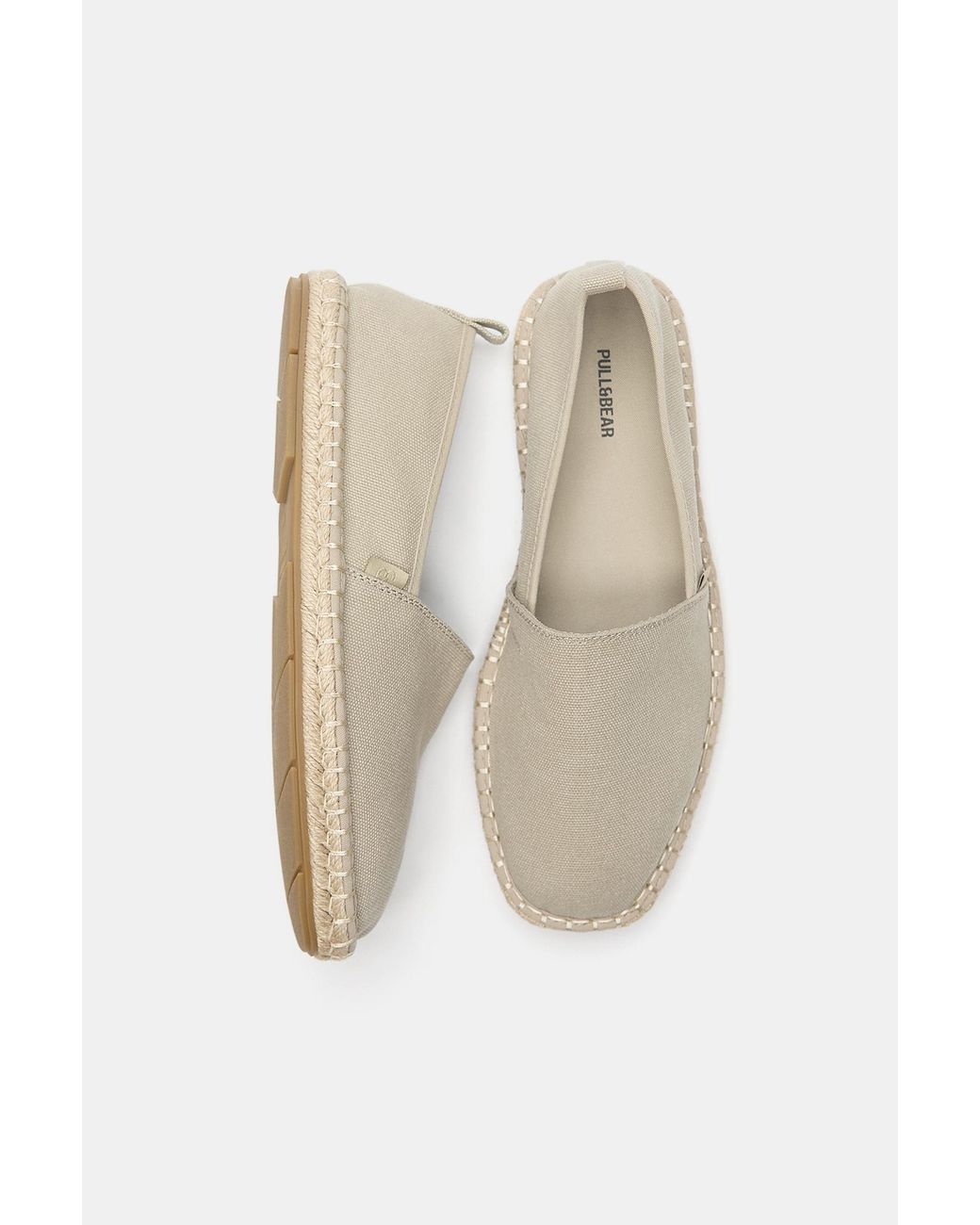 Pull&Bear Jute-Espadrilles in White für Herren