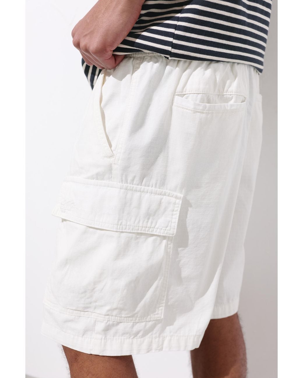 Pull&Bear Cargo-Bermudashorts Aus Ripstop in Green für Herren