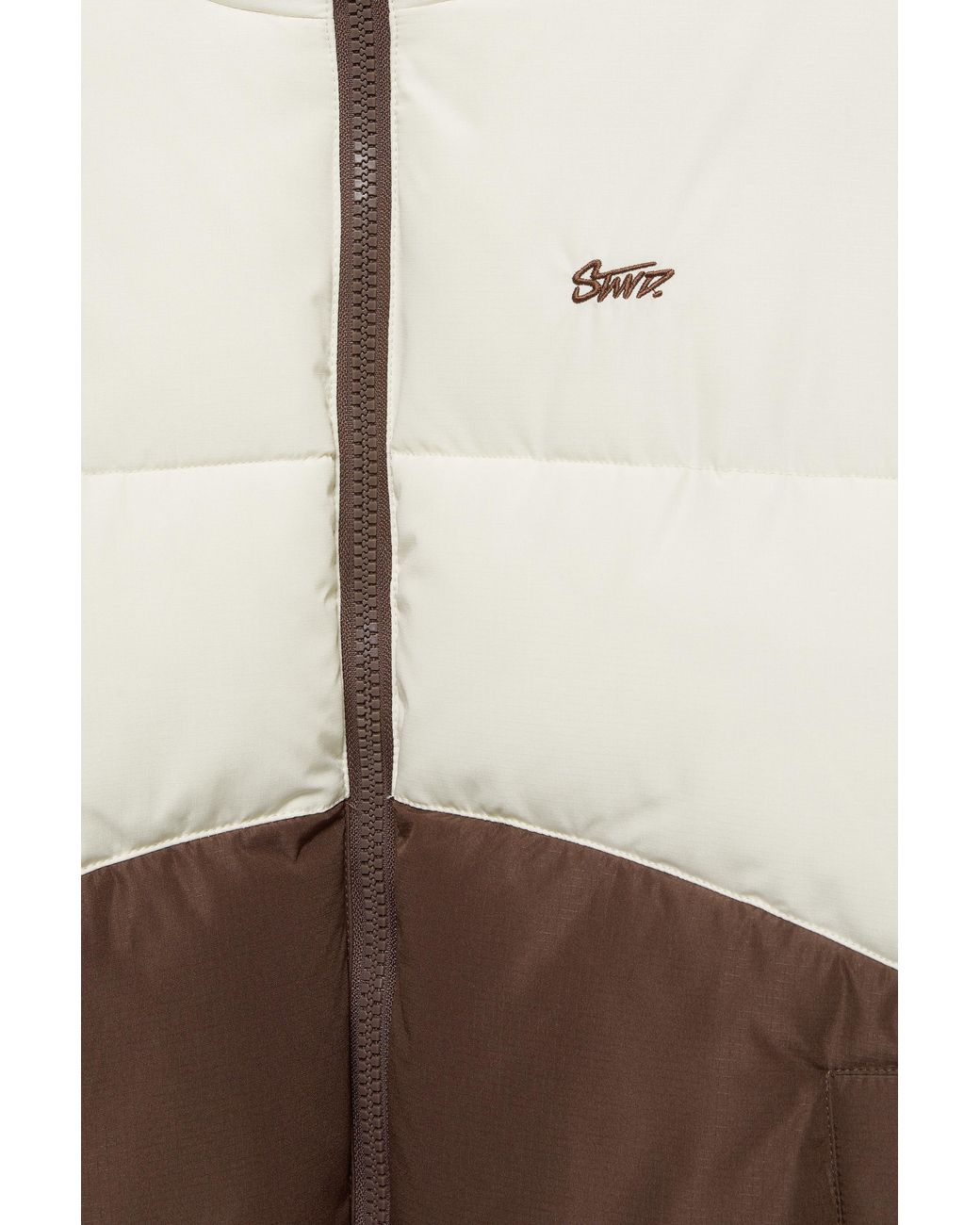 Blouson Matelassé À Panneaux Pull&Bear pour homme en coloris Brown