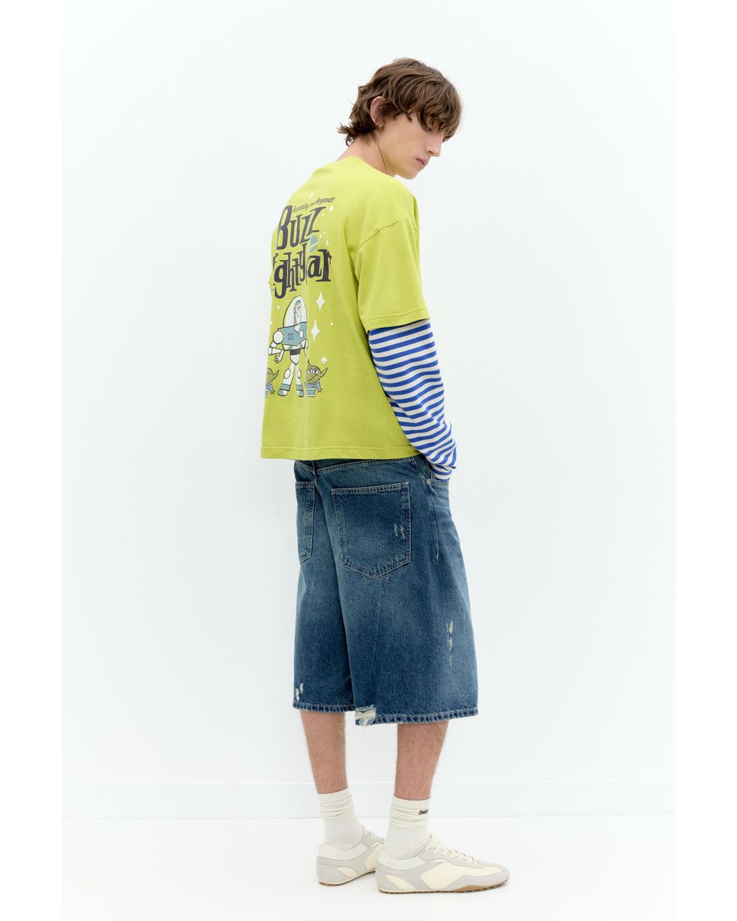 Pull&Bear Blue Toy Story Buzz Lightyear T-Shirt for men