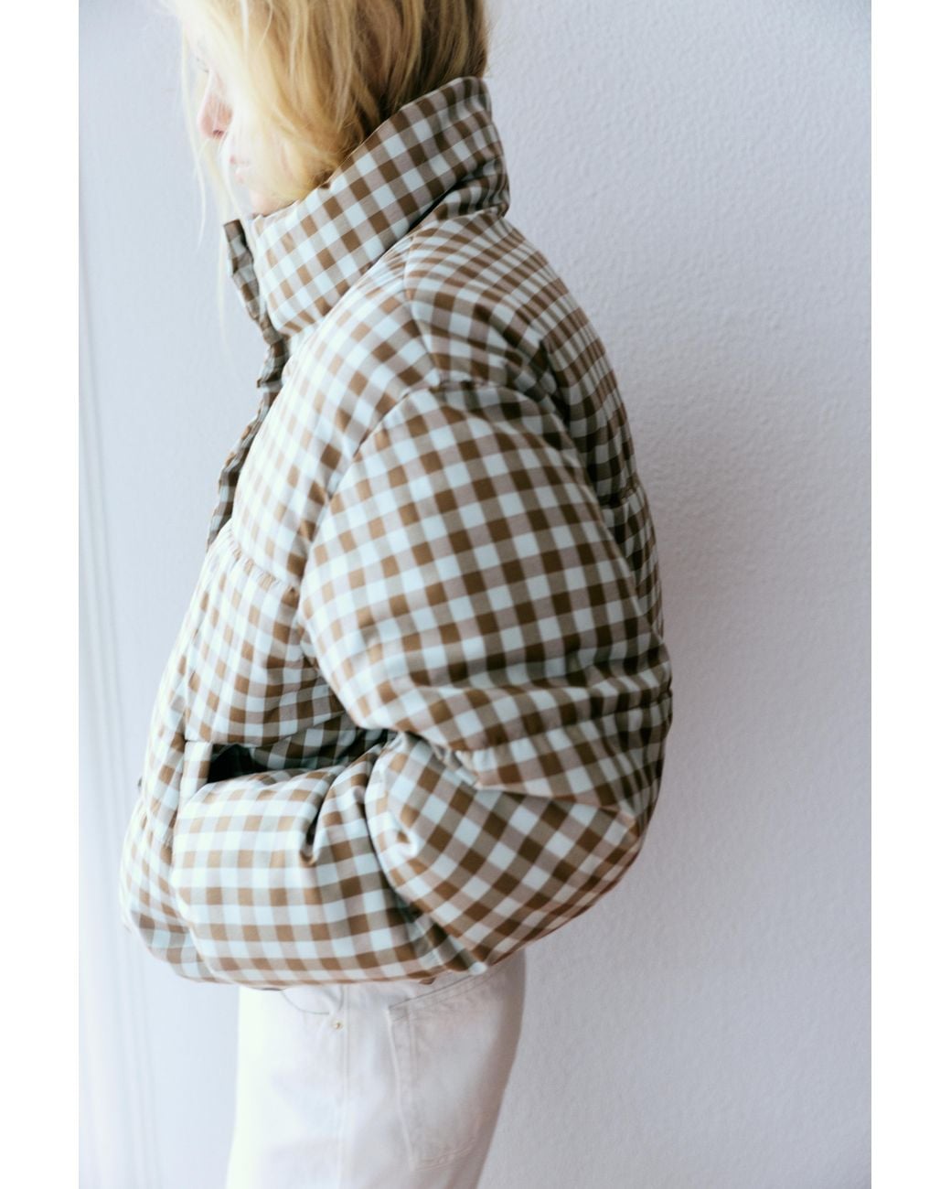 Giubbotto Imbottito Quadri di Pull&Bear in Multicolor