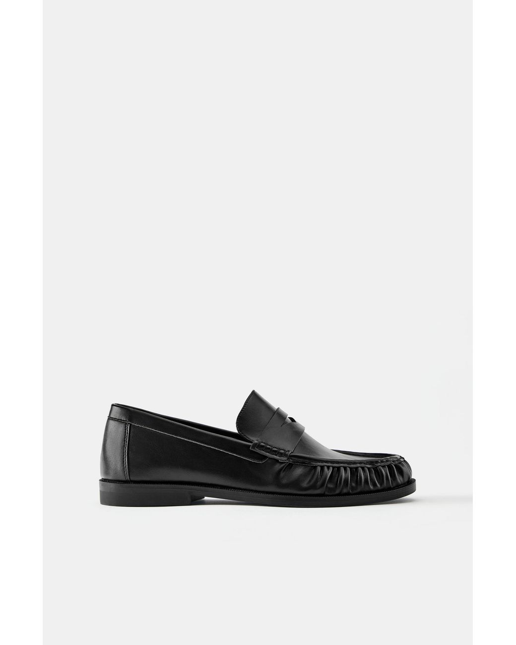 Pull&Bear Blue Suede Pointed Toe Round Toe Loafers for men