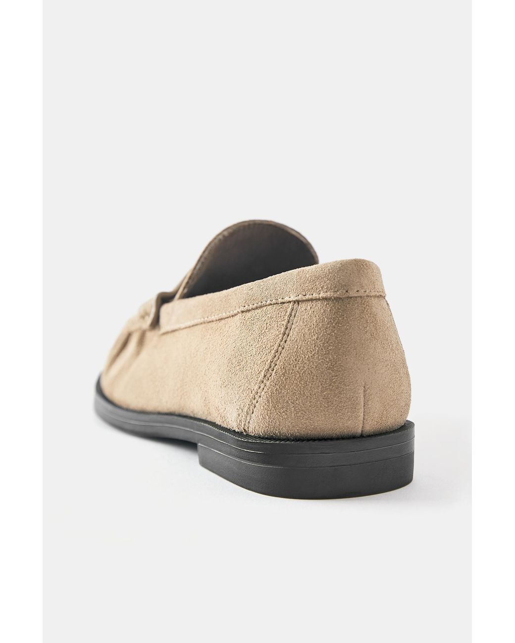Pull&Bear Blue Gathered Leather Loafers