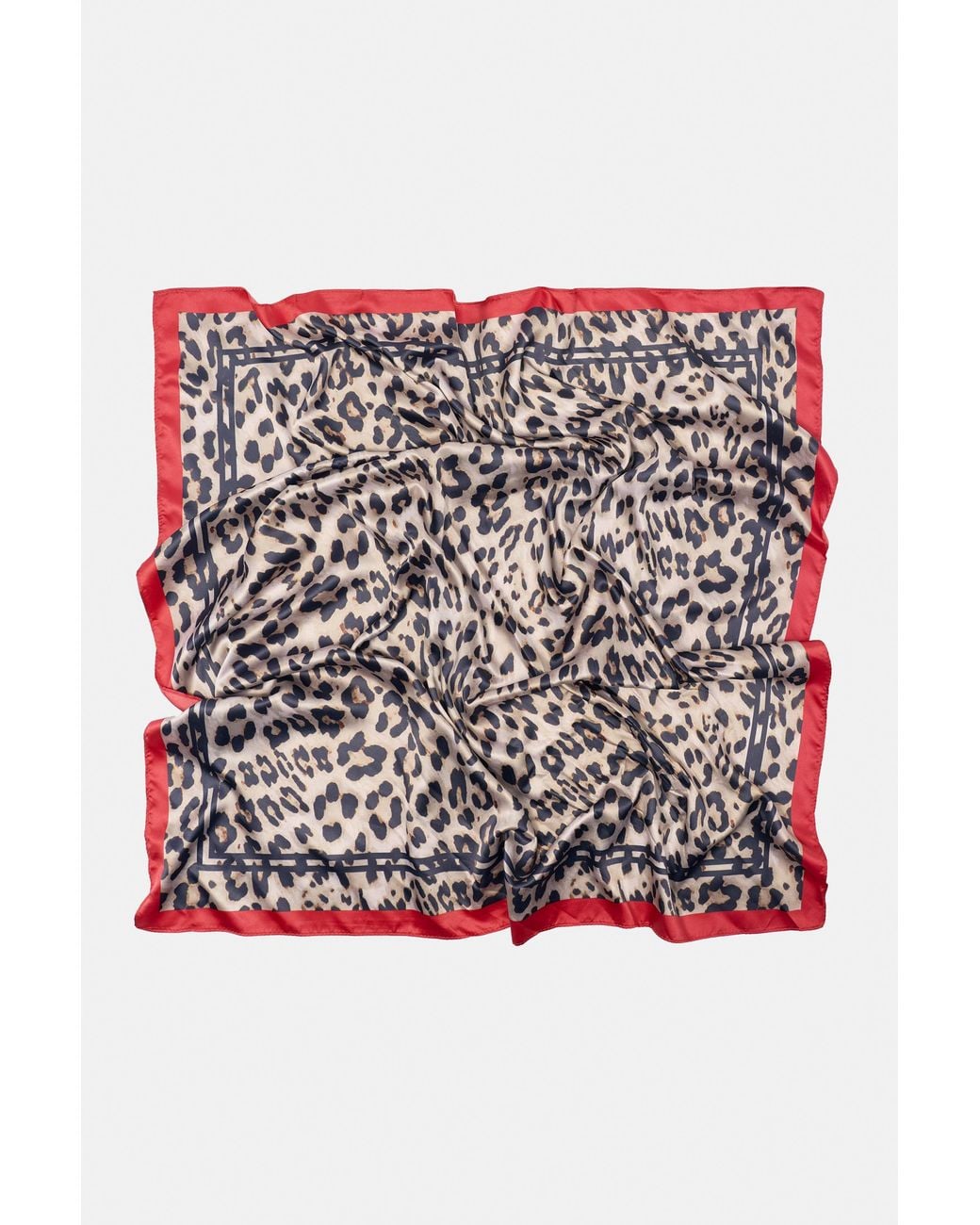 Pull&Bear Red Bandana Leopard Print