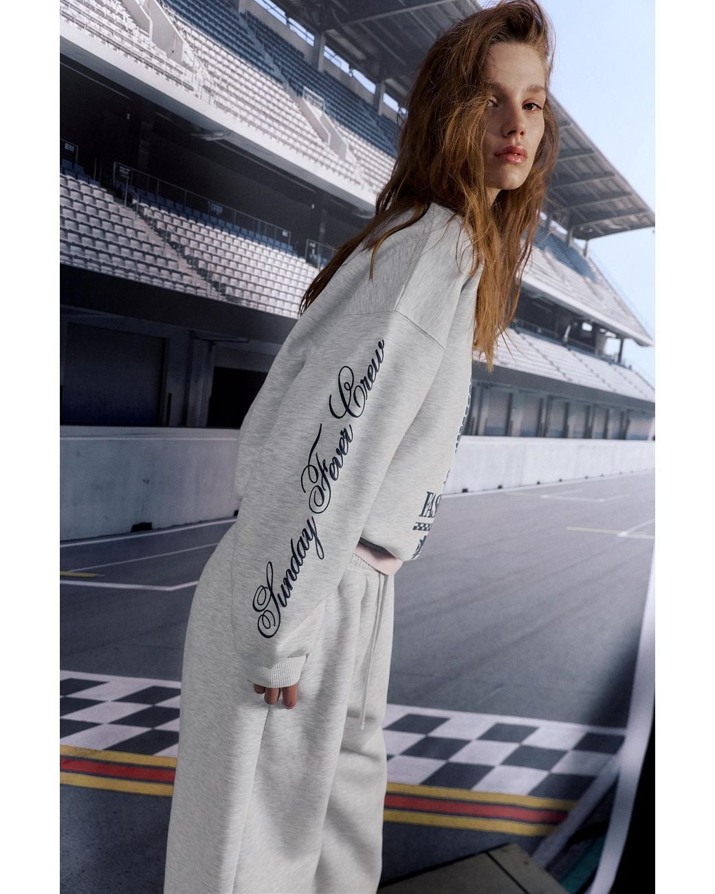Pull&Bear Gray Disney X F1 Mickey Sweatshirt