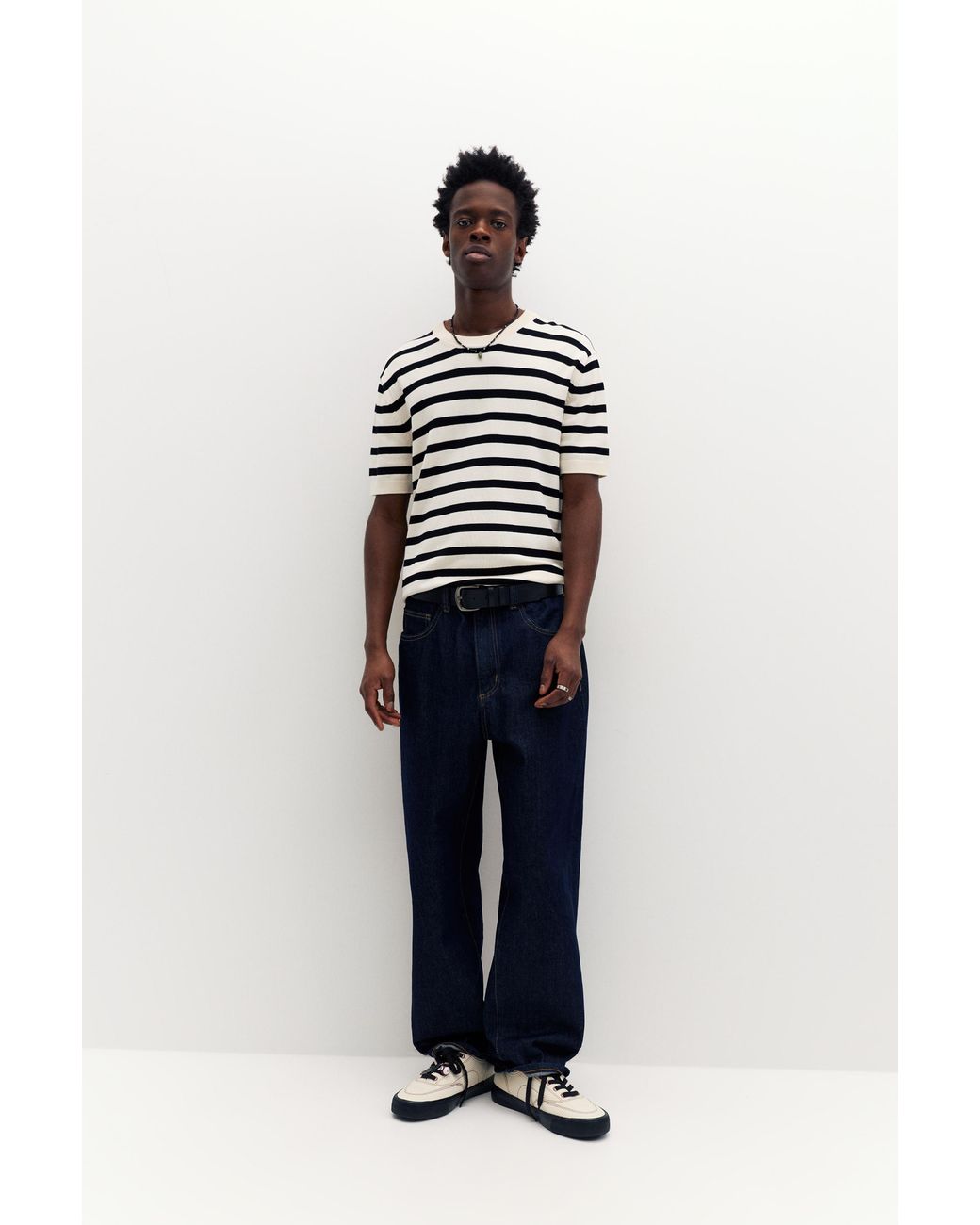 Pull&Bear Multicolor Short Sleeve Jumper for men