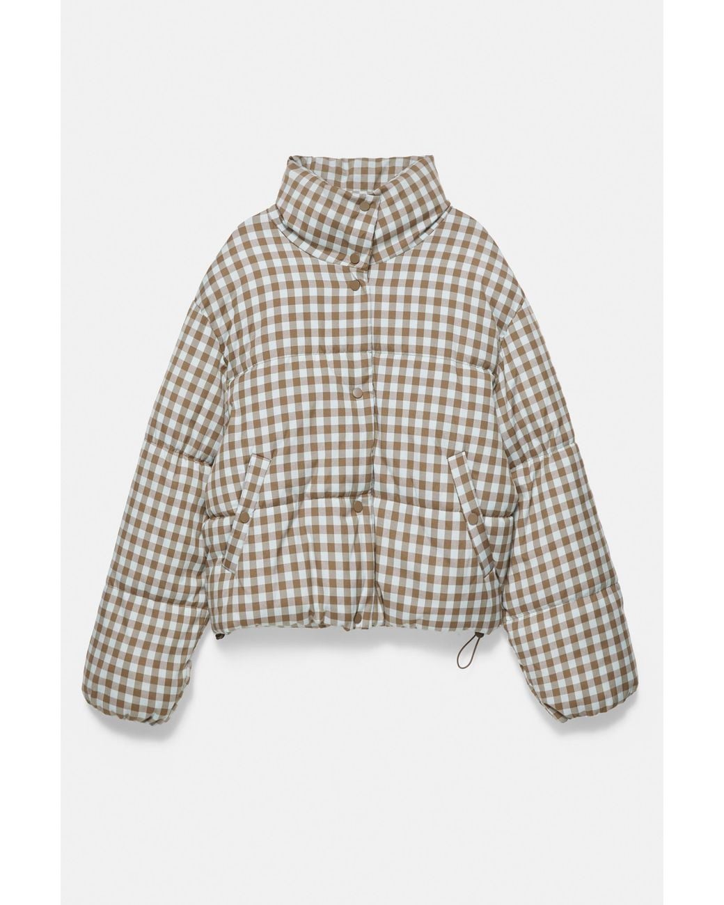 Giubbotto Imbottito Quadri di Pull&Bear in Multicolor