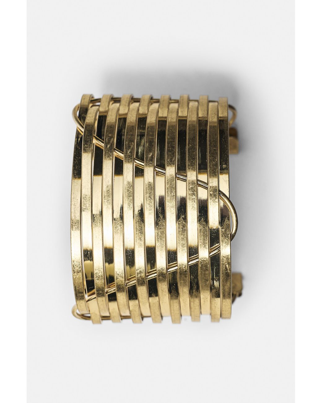 Pull&Bear Metallic Bar Cuff Bracelet