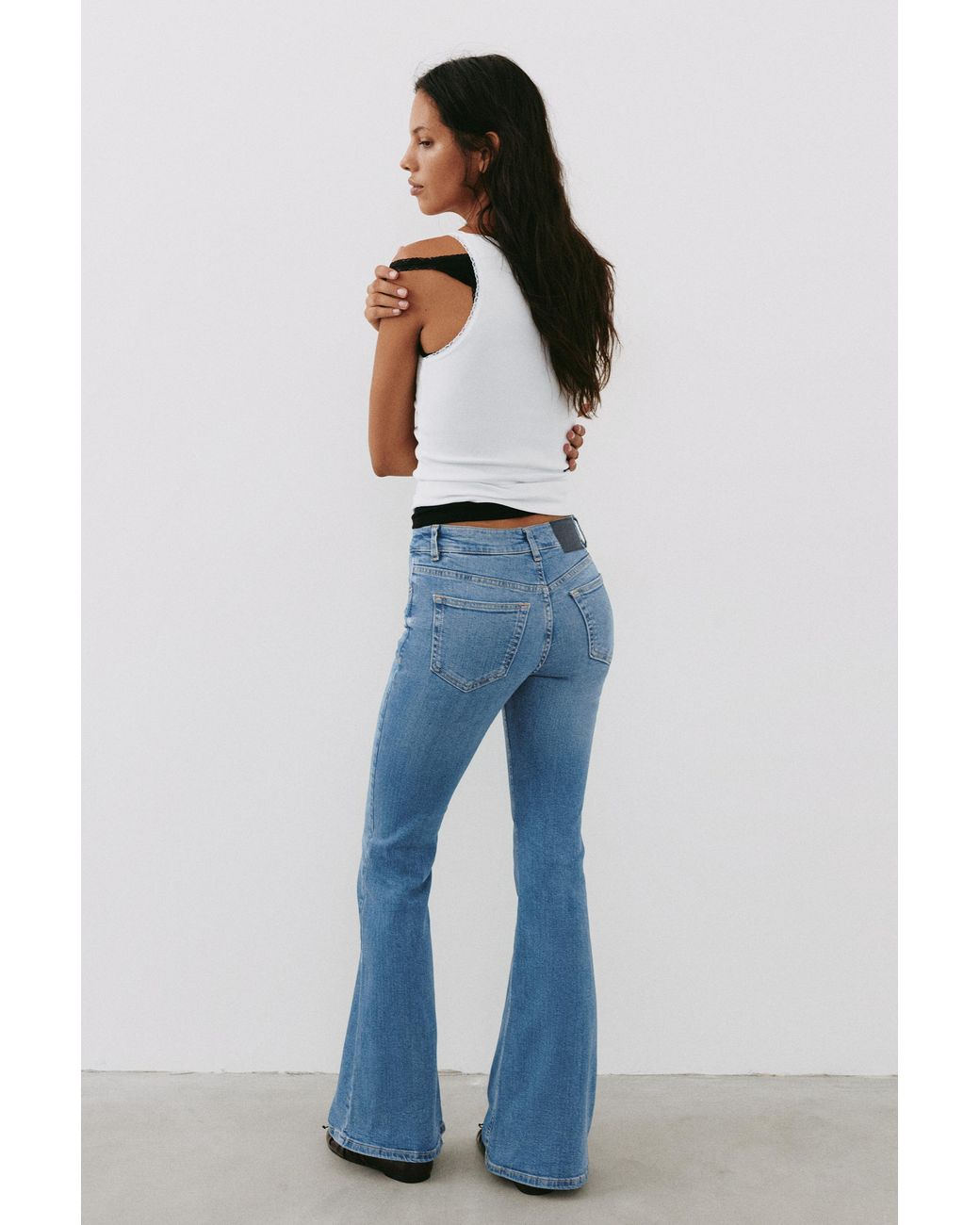 Jean Skinny Flare Pull&Bear en coloris Blue