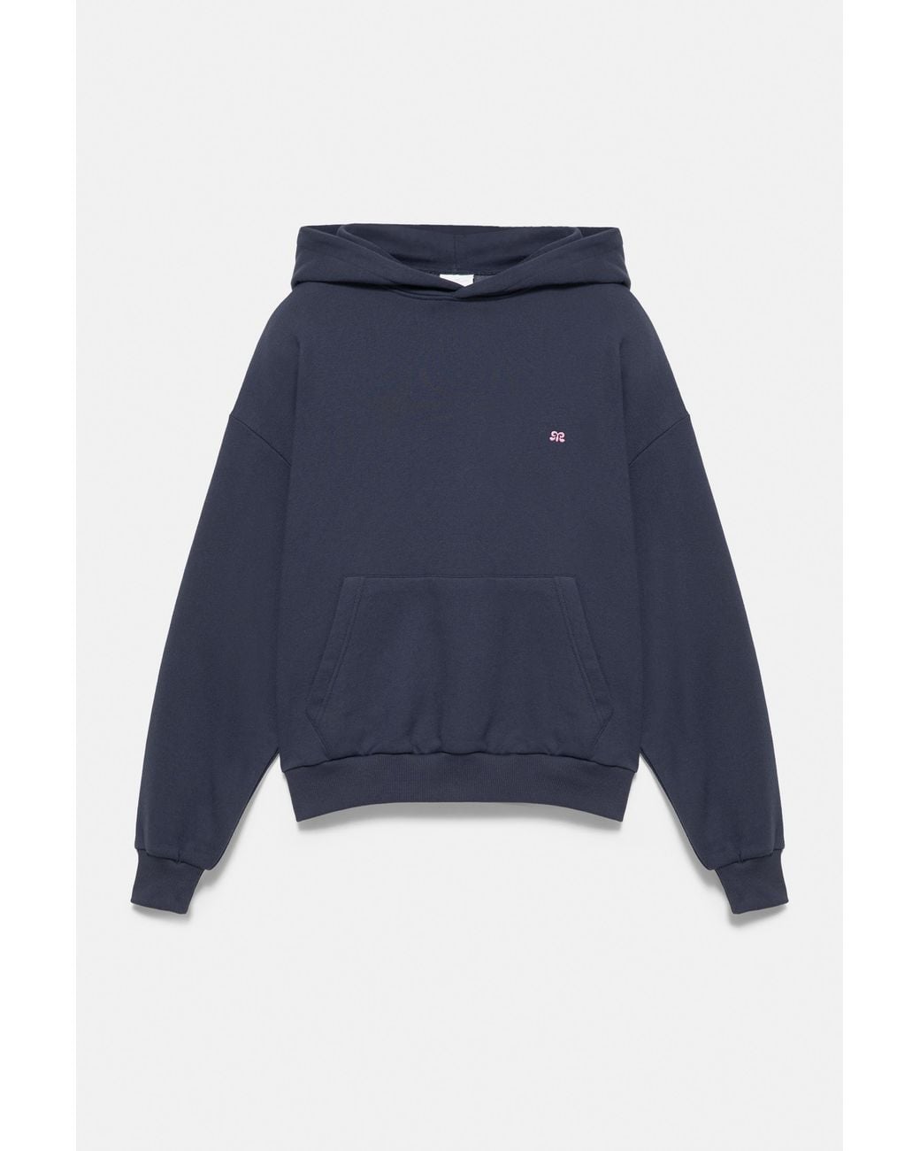 Pull&Bear Blue Logo Hood Sweatshirt