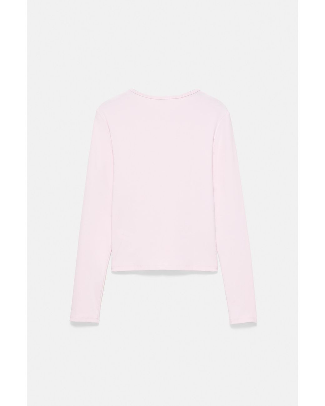 Pull&Bear Blue Fitted Long Sleeve T-Shirt