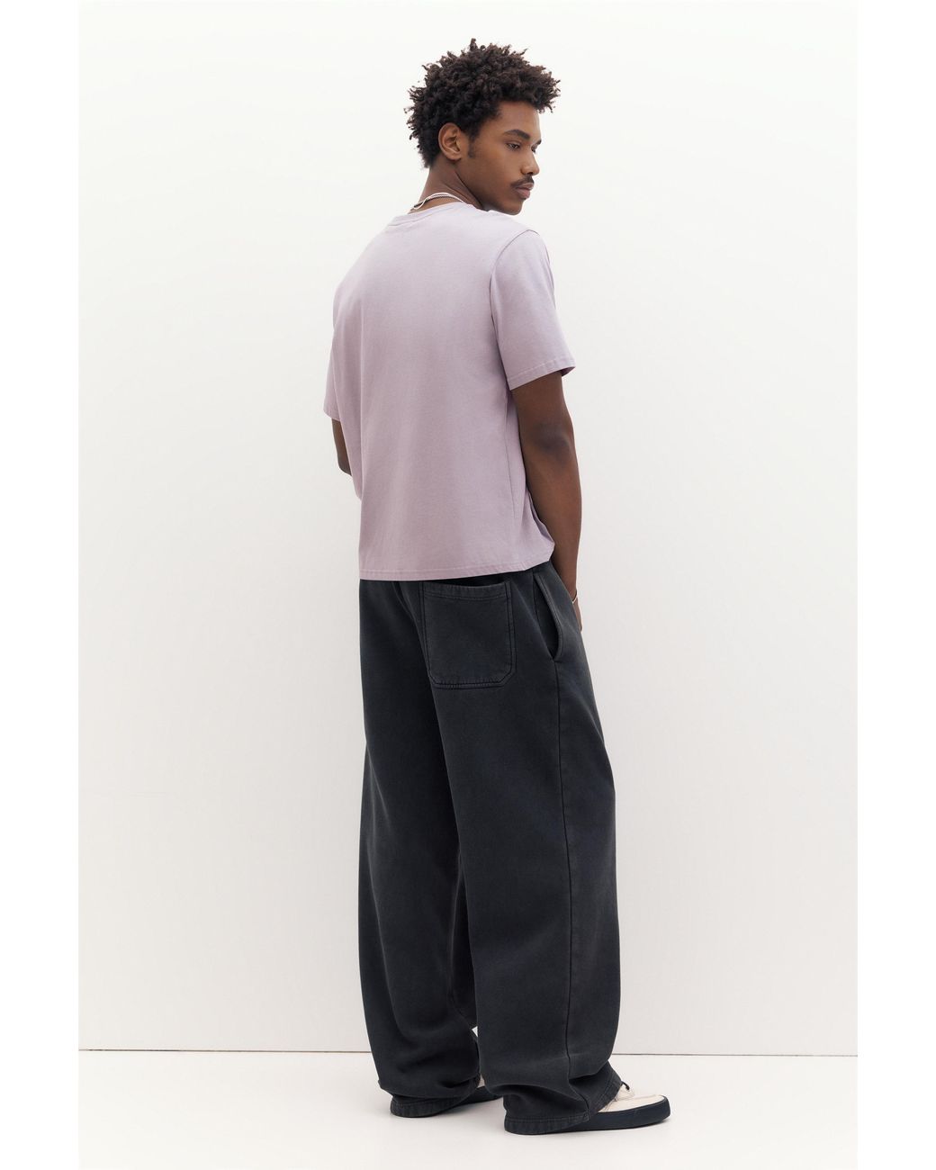 Maglietta Basic di Pull&Bear in Purple da Uomo