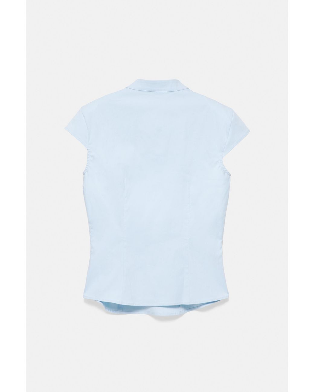 Pull&Bear White Poplin Toggle Shirt