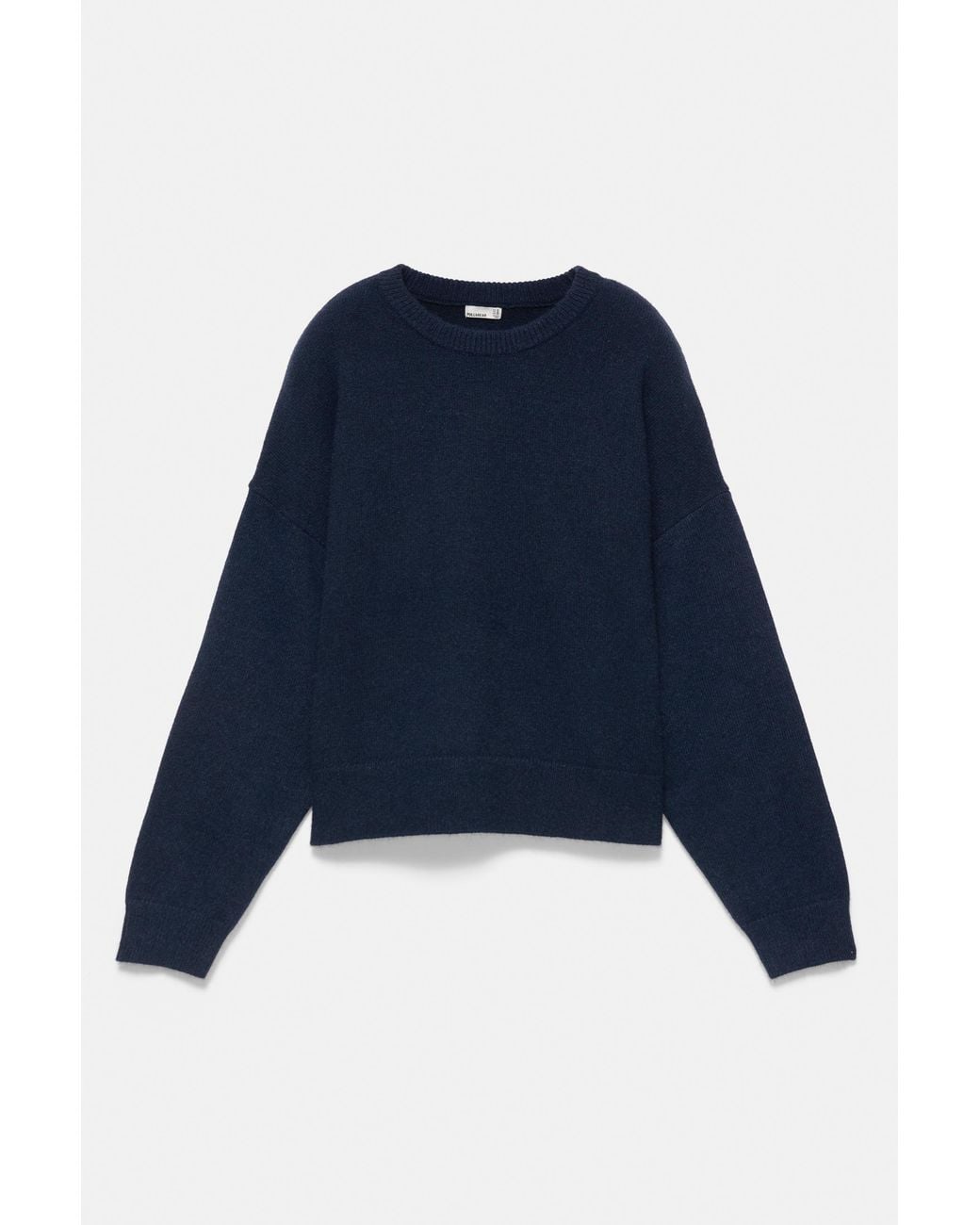 Pull Boxy En Maille Soft Pull&Bear en coloris Blue