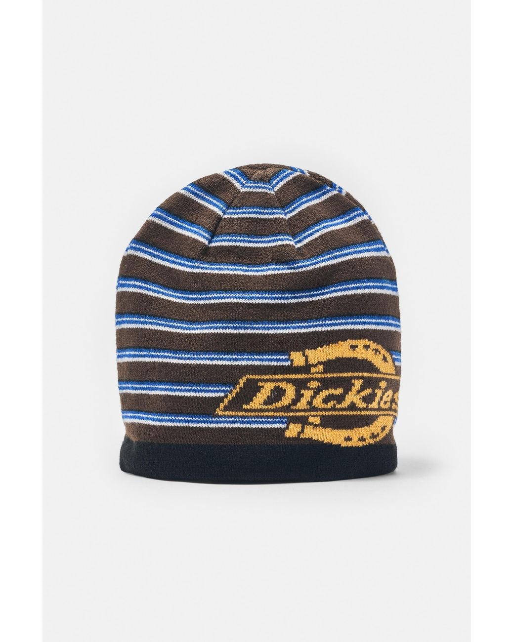 Pull&Bear Blue Dickies Striped Beanie for men