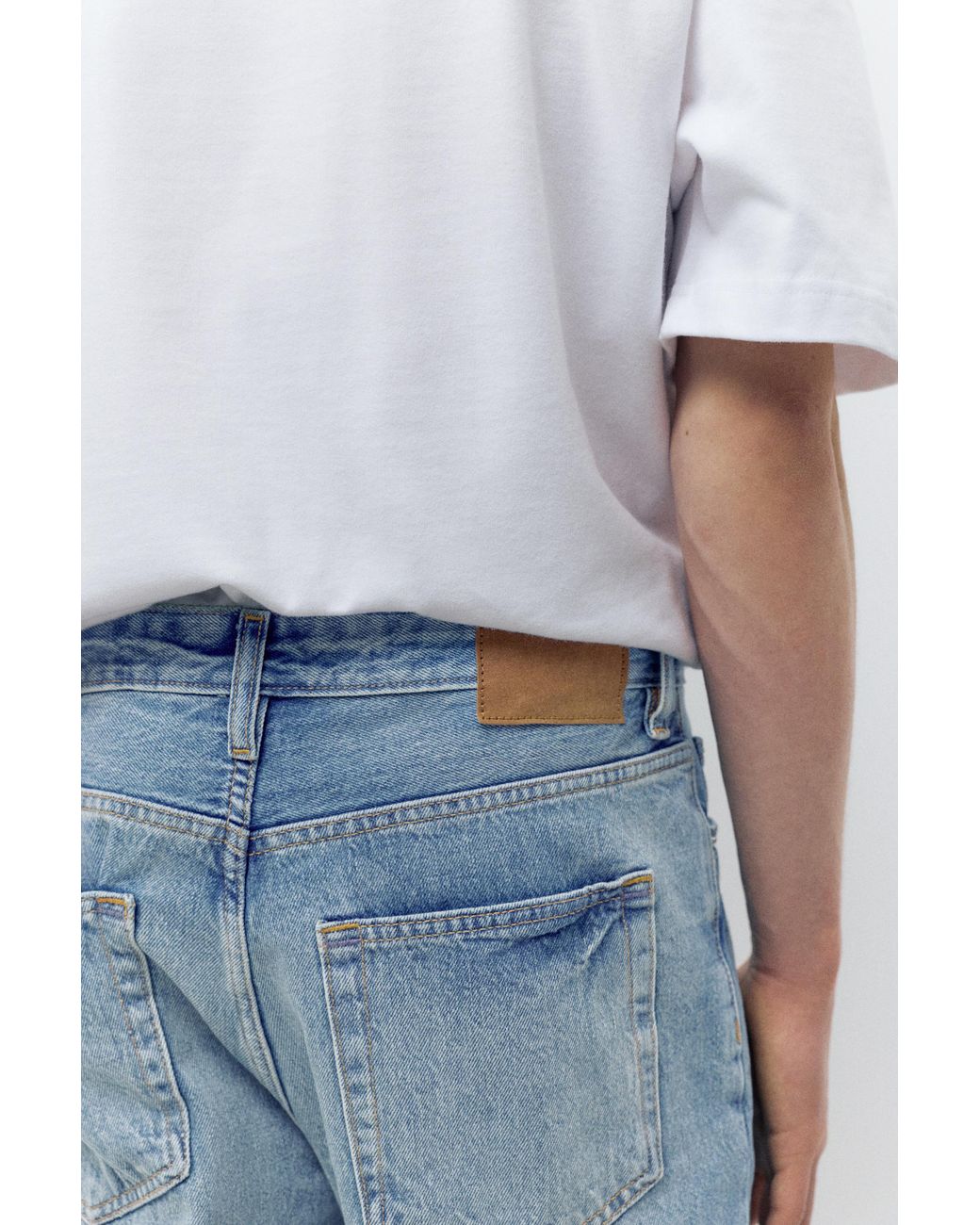 Pull&Bear Recht Model Jeans in het Blue voor heren