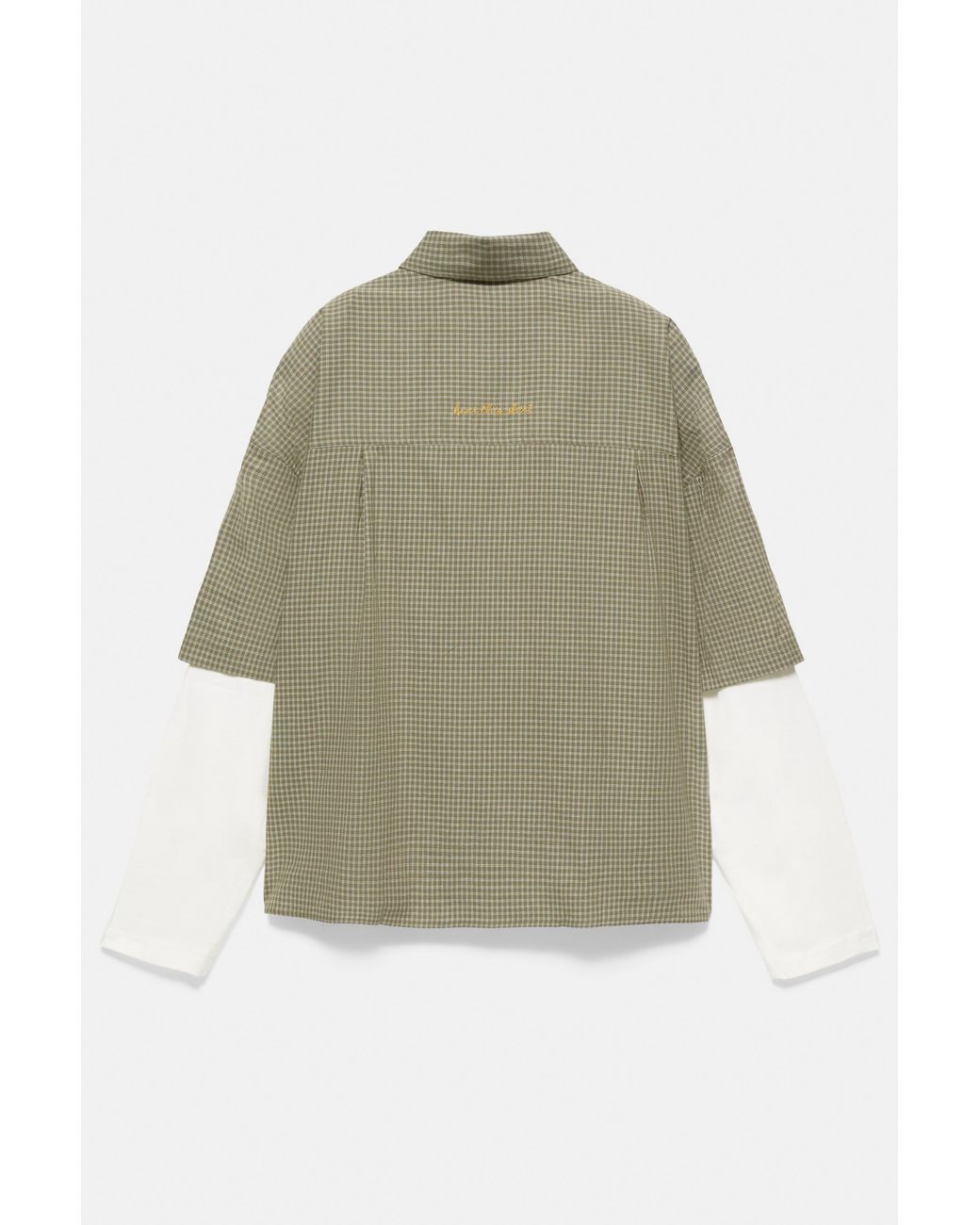Pull&Bear Multicolor Double Sleeve Check Shirt for men