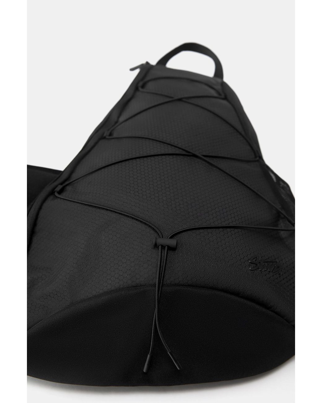 Pull&Bear Black Stwd Technical Backpack for men