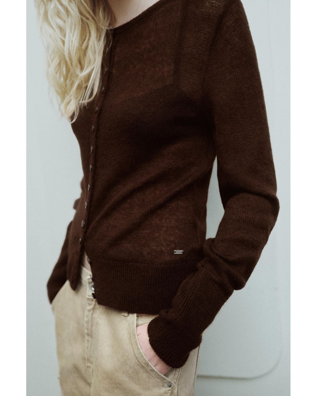 Cardigan Basique Pull&Bear en coloris Black