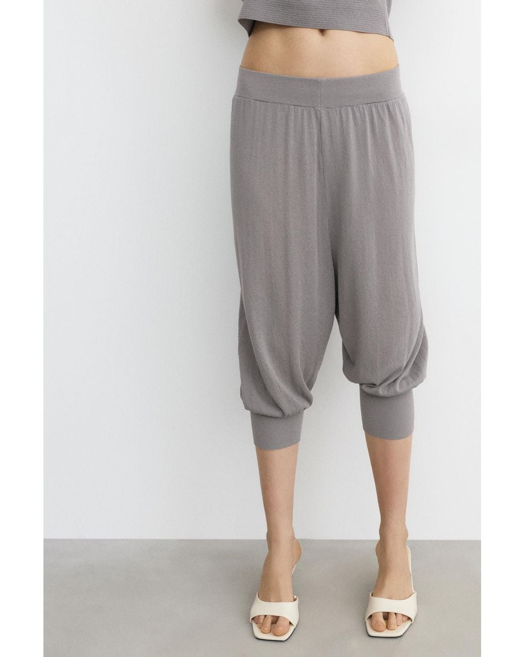 Pull&Bear Gray Sarouel Trousers