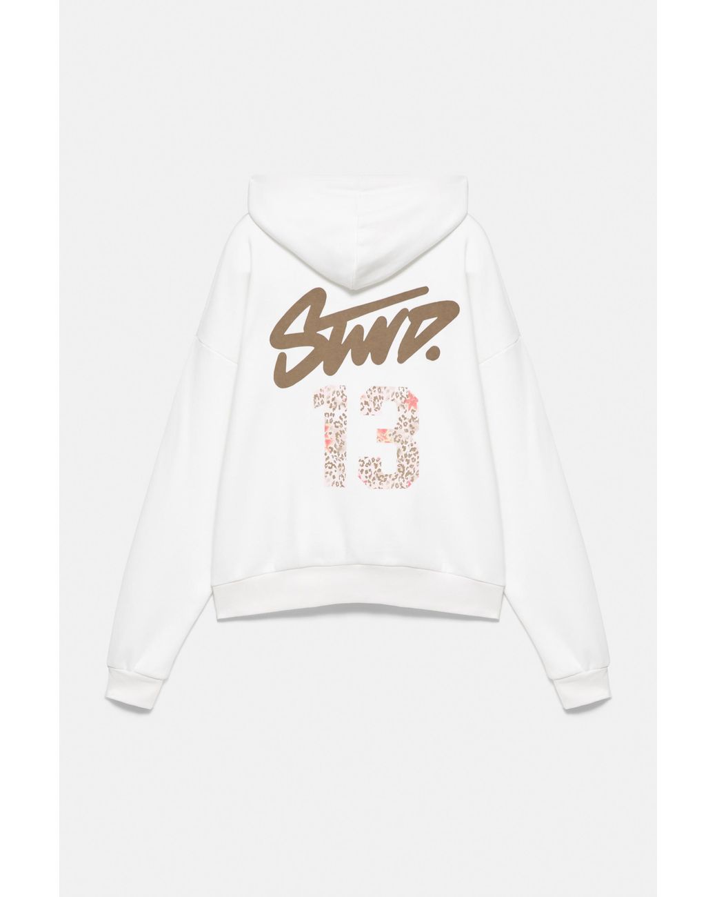Pull&Bear Blue Stwd Leopard Hoodie