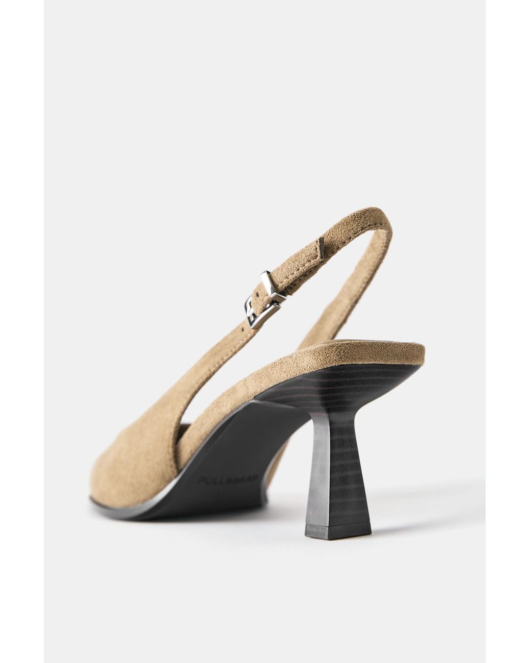 Pull&Bear White Schuhe Mit Offenem Absatz