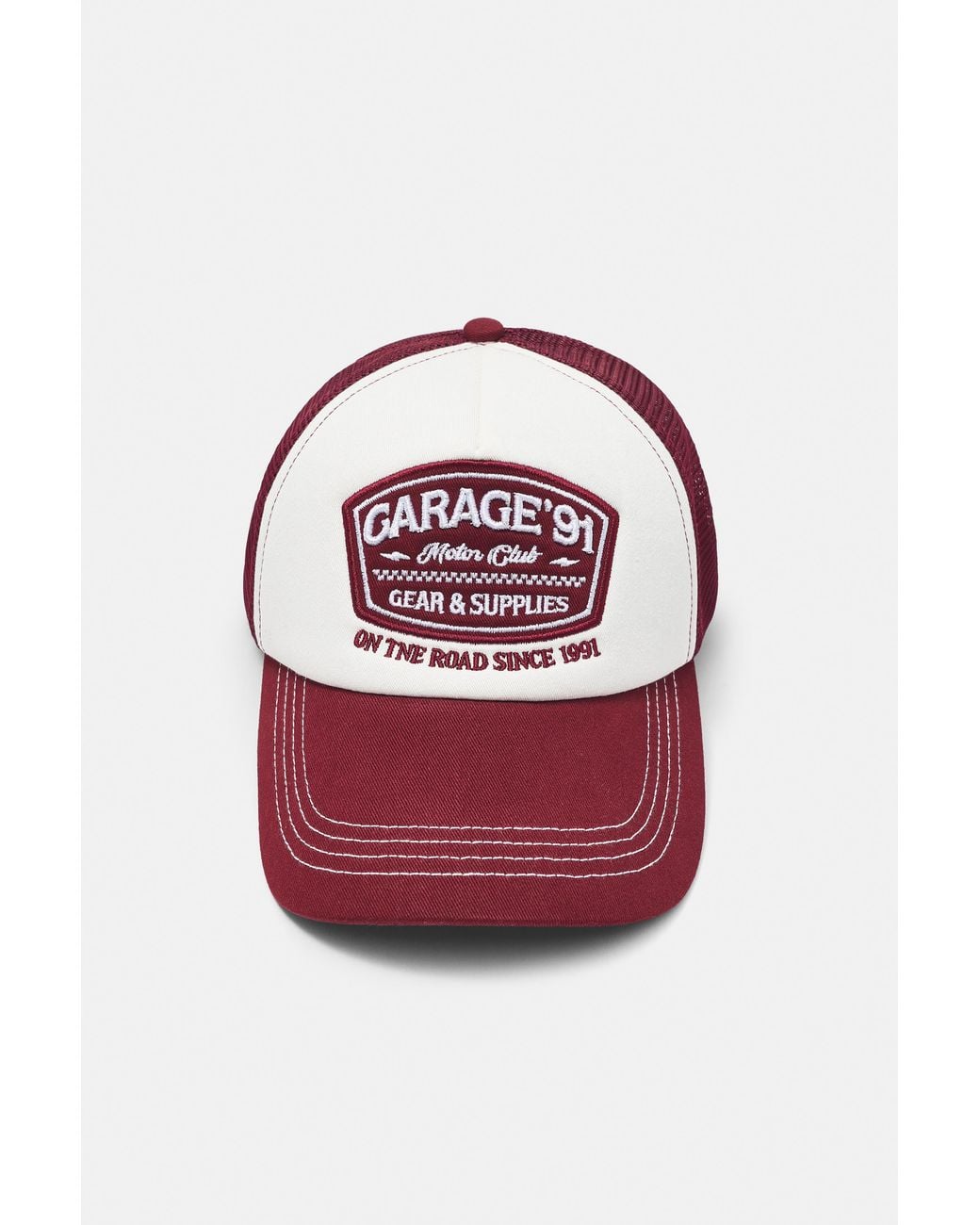 Casquette Trucker Garage'91 Pull&Bear pour homme en coloris Red