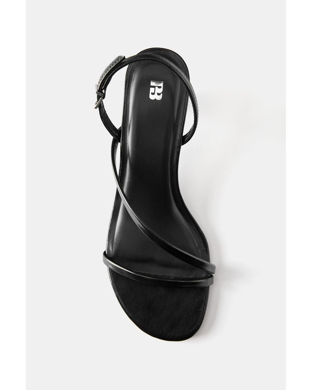 Pull&Bear White Strappy Heeled Sandals