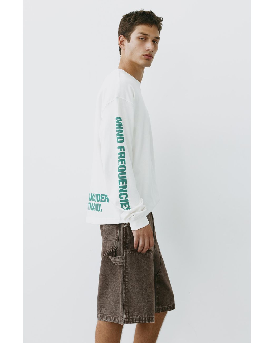 Bermuda Carpenter Relax Fit di Pull&Bear in Blue da Uomo