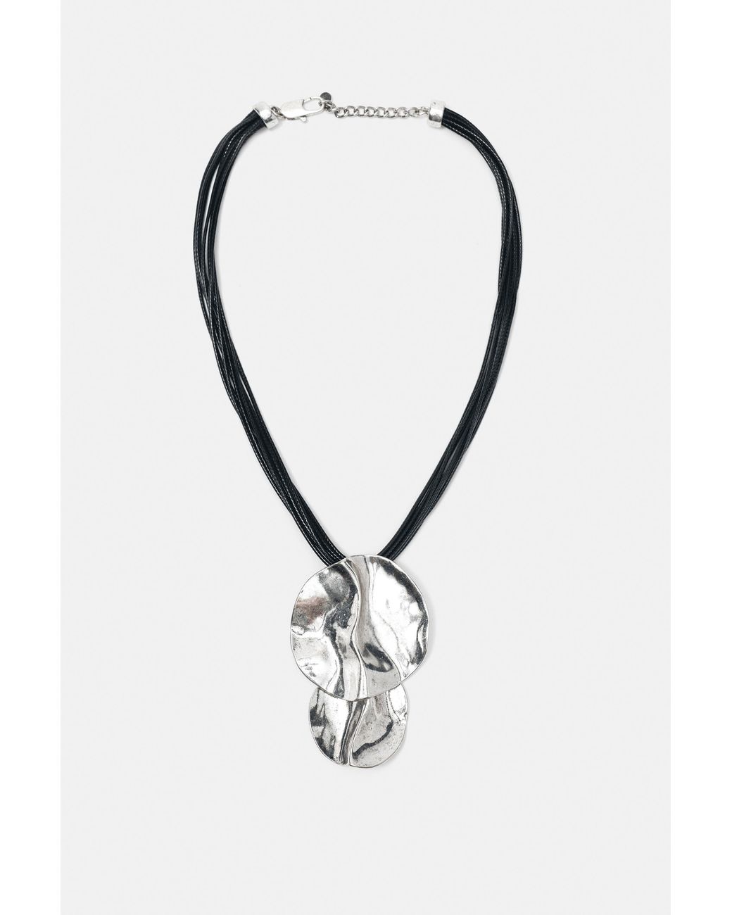 Collana Con Elementi Rotondi A Cascata di Pull&Bear in White