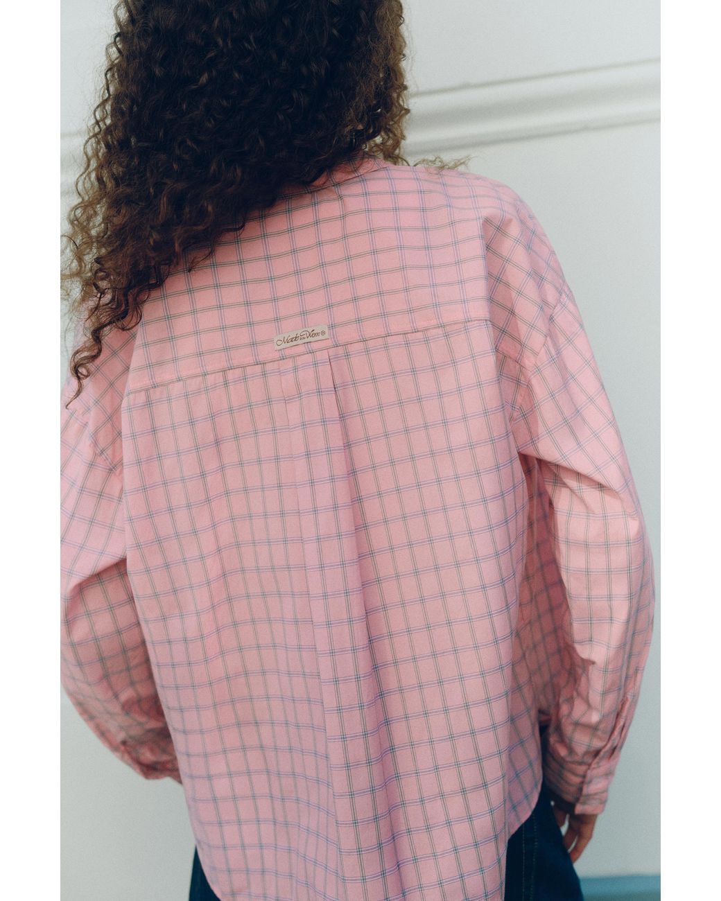 Pull&Bear Pink Check Pocket Shirt