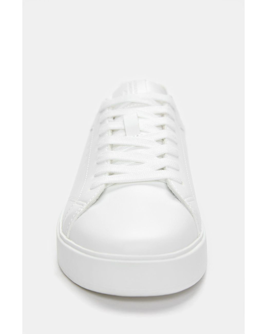 Pull&Bear Black Basic Trainers With Detail for men