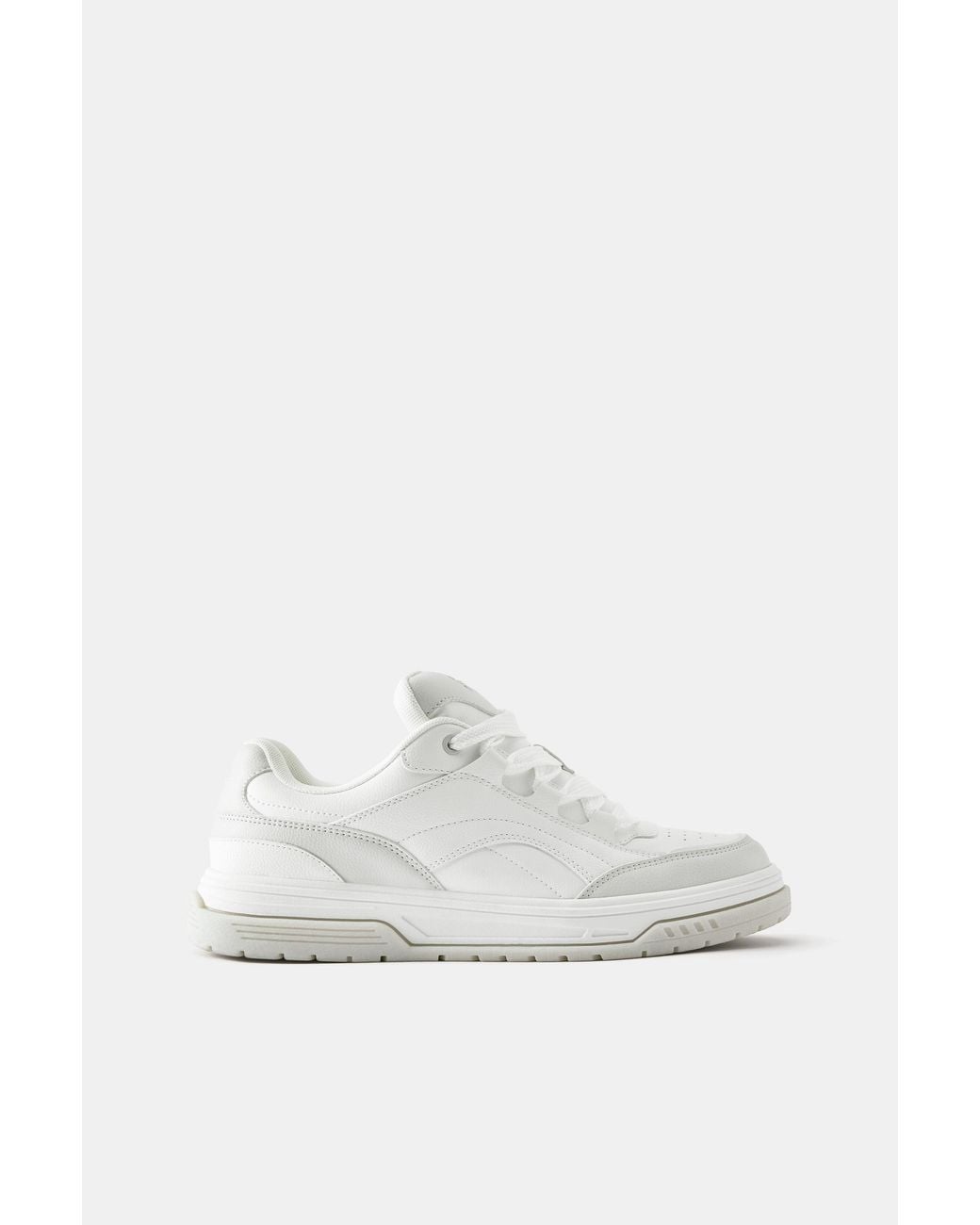 Pull&Bear White Stwd Trainers for men