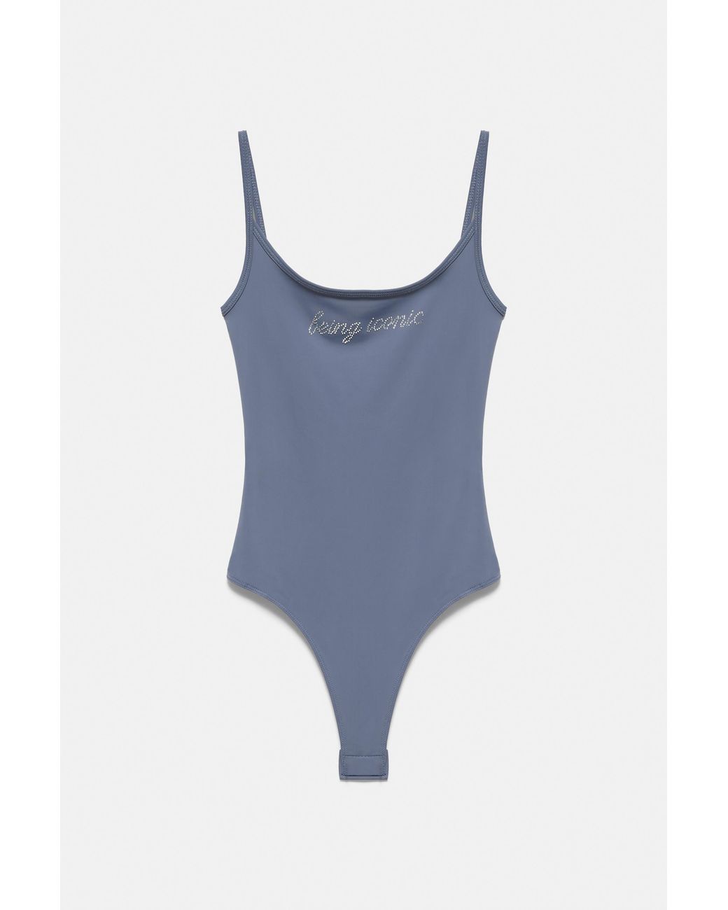 Pull&Bear Body Met Stras in het Blue