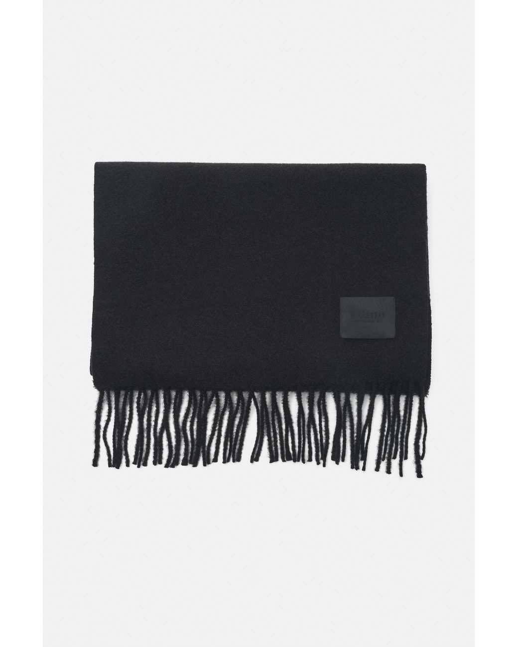 Pull&Bear Basic Sjaal Met Kwastjes in het Black voor heren