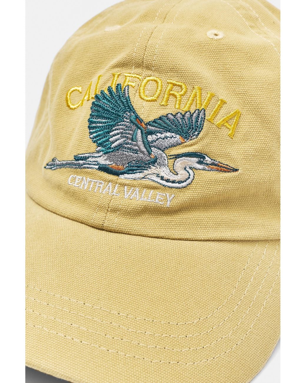 Casquette Brodée California Pull&Bear pour homme en coloris Yellow