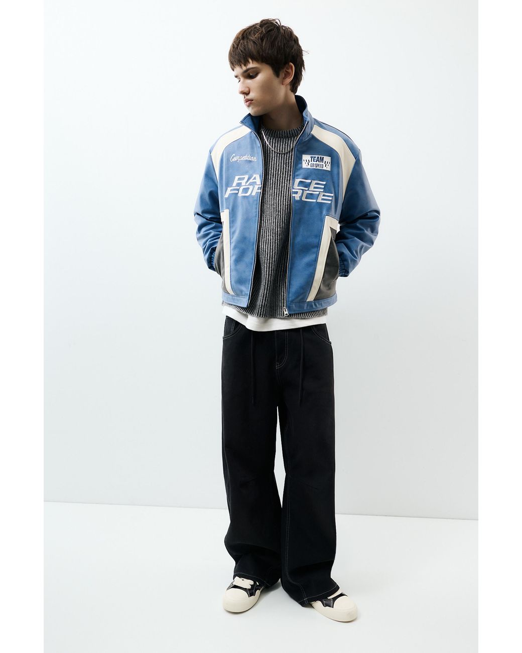 Giacca di Pull&Bear in Blue da Uomo