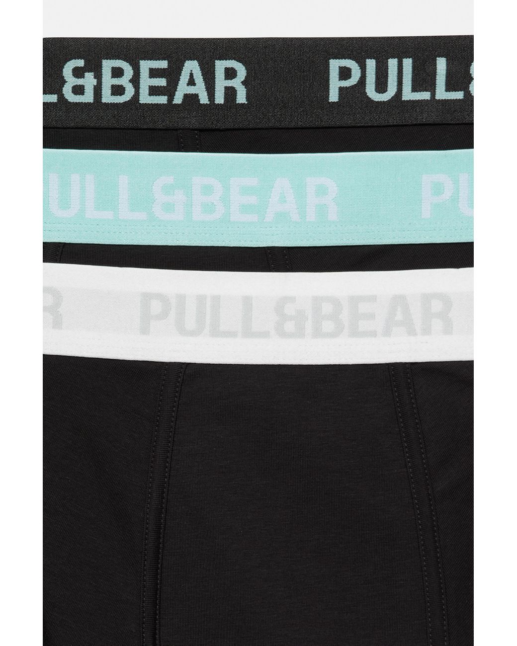 Pull&Bear Black Pack Of 3 Boxers for men